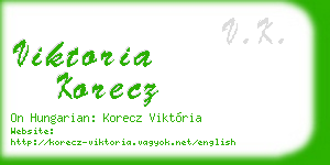 viktoria korecz business card