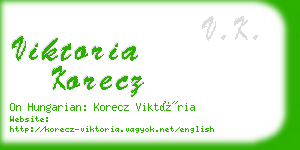 viktoria korecz business card